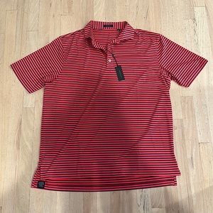 Turtleson Miller stripe performance polo shirt